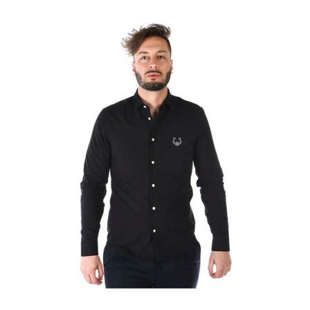 Kenzo Shirt 1Lb5Ch200Nero Sort, Herre Skjorter