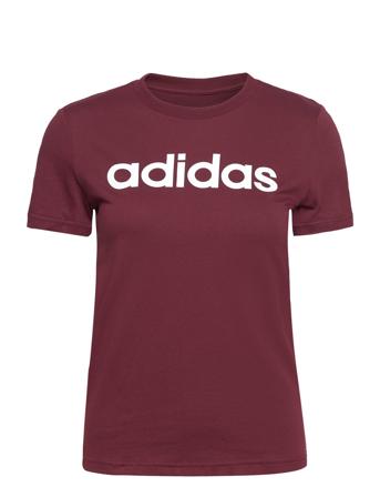 Essentials Slim Logo T-Shirt Burgundy Adidas Sportswear