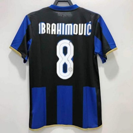 Zlatan Ibrahimovićin uran jalkapallopaita toppi T-paita 08-09 Inter Milan 08-09 Inter Milan S