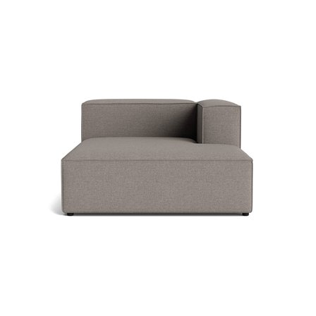 Lissabon XL Chaiselong Højrevendt Danubio Lysegrå Sofa - Holdbar Modulsofa med Kvalitetsstof & Krydsfiner Ramme - 130x170x72cm
