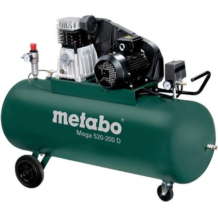 Metabo Mega 520-200 D Kompressor 200 liter, Verkstad & fordon