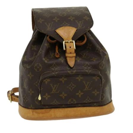 Louis Vuitton Vintage Pre-Owned Montsouris Rugzak , Bruin , Dames , Maat: ONE Size Vintage Tassen