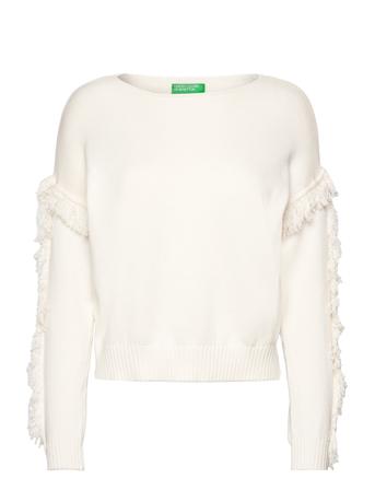 Boat-Neck Sweat.l/S White United Colors Of Benetton