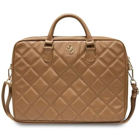 Guess Laptopväska 16" Quilted 4G - Brun