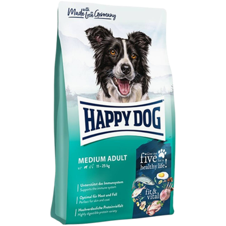 Happy Dog - Fit & Vital Adult Medium 12kg - Hund - Hundefôr & hundemat - Tørrfôr for hund - ZOO.no