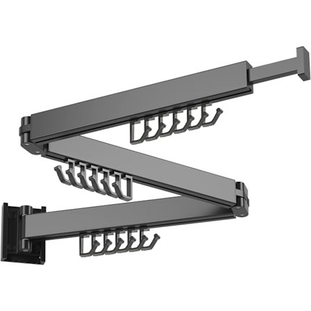 Klädhängare, väggmonterad tvättställ, platsbesparande