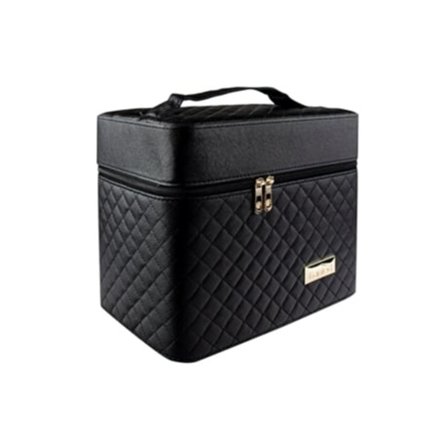 Sminketaske med spejl - Sort