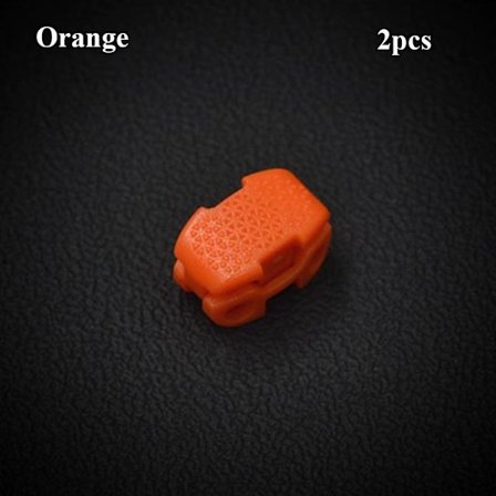 2stk Fjedersnor Låse Toggle Stopper ORANGE