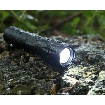 Ficklampa Torcia Led - Batteri Ingår! Svart