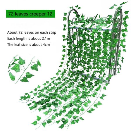 12 kunstige vinstokker falske eføyblader kunstig eføy