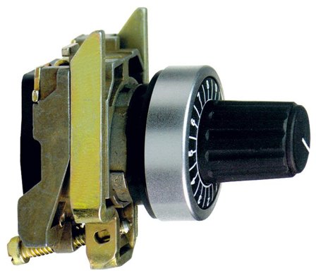 Schneider Electric ZB4BD912 Potensiometerknapp Ø6 mm, Elfordeling & strømforsyning