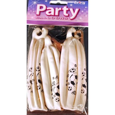 Everts Latex Fotbollsballonger (3-pack) One Size Cream/Svart