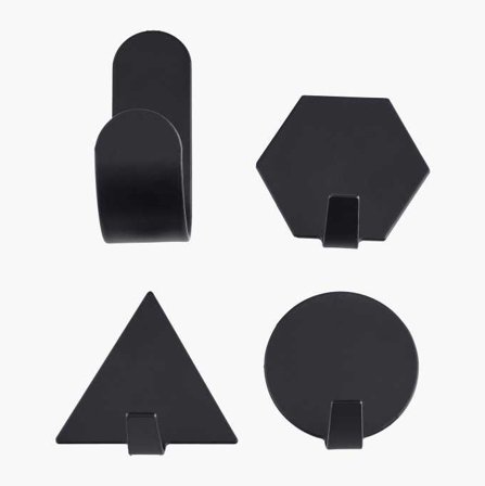 Handdukshängare 4-pack svart