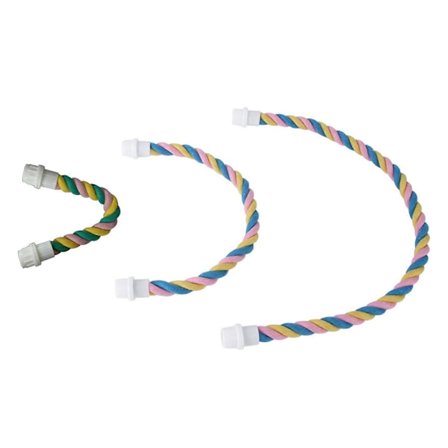 Papegøye Klatretau Strikk Fugleleke Tau Abbor Stativ Bur Bomullstau Komfortabel Abbor Papegøye Leker Bur Tilbehør[HK]