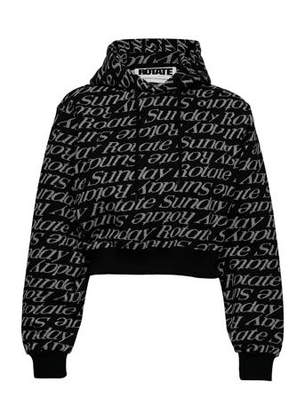Viola Hoodie Jacquard Black ROTATE Birger Christensen