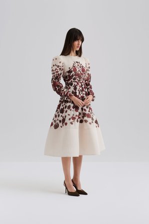 Malina - Leoni midikleid - 32 - Wine Peony