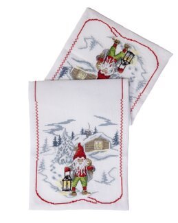 Broderipakke Løper Nisse med Lykt - Svarta Fåret