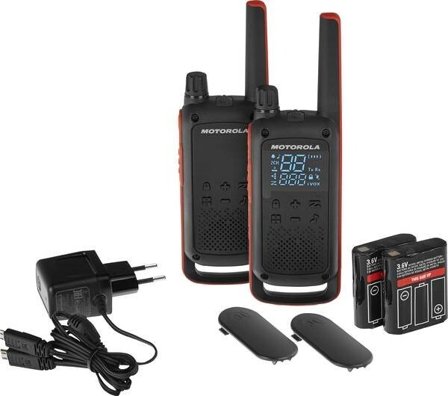 Motorola Talkabout T82 walkie talkie - 2 stk jaktradio med IPX2 og LED-lommelykt