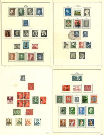 Vesttyskland og Berlin til 1961 - Samling i 1 frimärksalbum