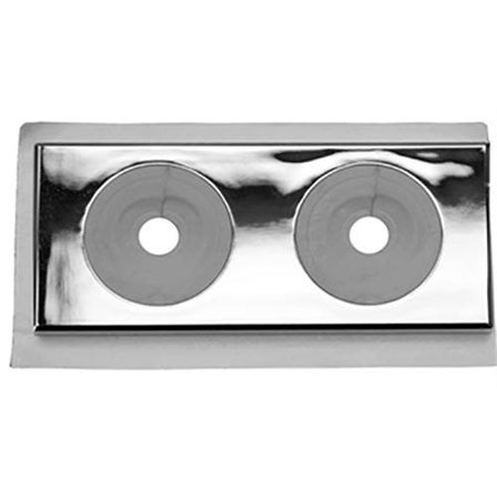 Faluplast 50435 Dækroset Selvklæbende, 12-16 mm Dobbelt, krom, Installation