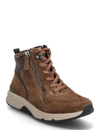 Rollingsoft Laced Ankle Boot Brown Gabor