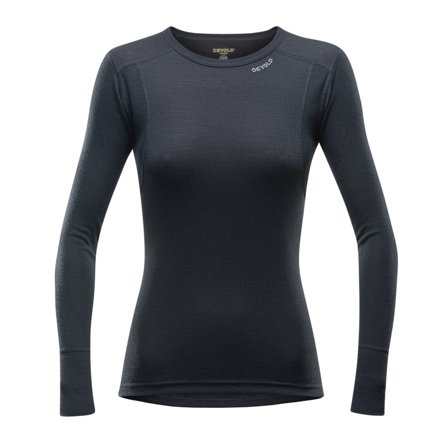 Devold Hiking Woman Shirt Women base layer tops Black XS