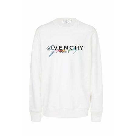 Givenchy Embroidered Logo Sweatshirt Hvid, Dame Sweatshirts