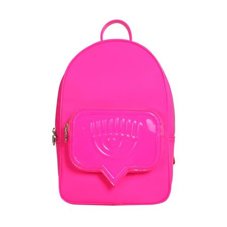 Chiara Ferragni Collection, Eyelike Pocket Backpack Roze, Dames, Maat:ONE Size,print