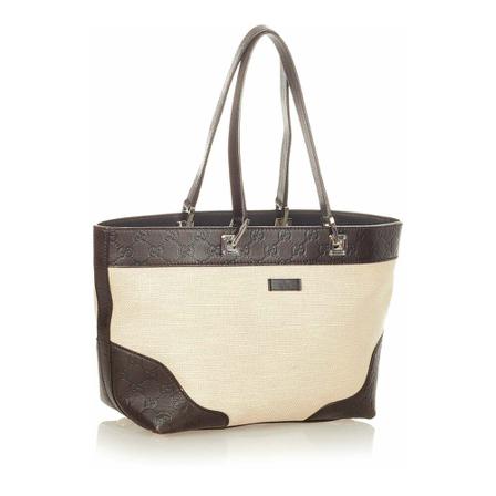 Gucci Vintage, Pre-owned Tote Bag Bruin, Dames, Maat:ONE Size