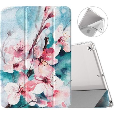 Kotelo uudelle iPad 9./8./7. sukupolvelle (2021/2020/2019), Pehmeä TPU-läpinäkyvä huurrettu takakannen ohut kuori suojaa