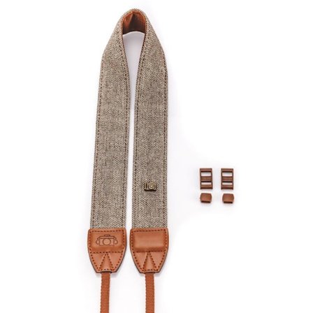 1 st. brun, justerbar axelrem för alla Canon, Fuji,