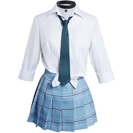 Til Cosplay My Dress-Up Darling Marin Kitagawa Til Cosplay Kostume - Japansk Skoleuniform Nederdel Outfit Stor