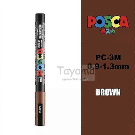 Uni Posca PC-3M Fin Tusj 0,9-1,3 mm Vannbasert 24 Farger Kunstmarkører[JUN]