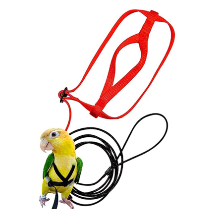 Fuglesele Justerbar papegøjekobbel Fuglerem XS