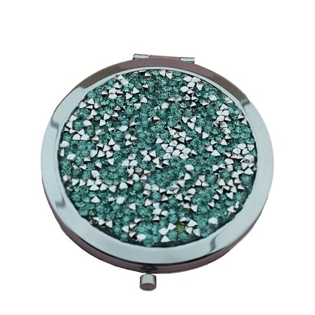 Spejl Kosmetik Mini Mix Diamant Makeup Spejl Foldbar Mini Lommespejl Bærbar Håndspejl - Til Kvinder Piger Gave