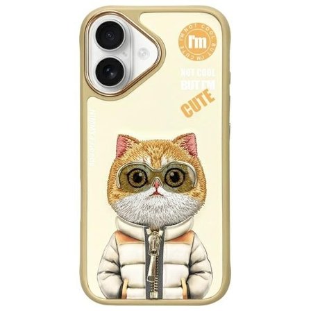 Nimmy Cool&Cute 2.0 Cat Case for iPhone 16 - vihreä