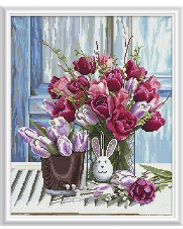 Diamond painting Påskbukett