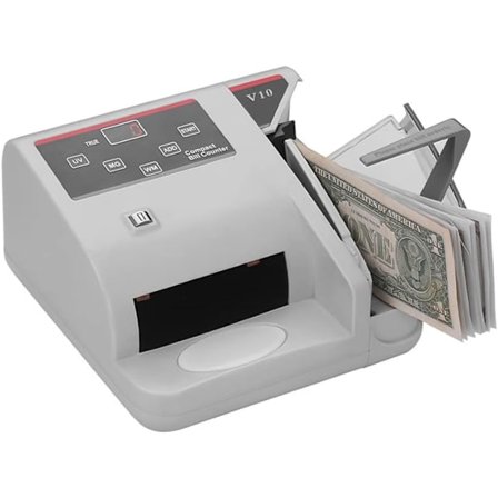 Portabel Mini Pengaräknare för Alla Valutor - Banknoträknare med UV/MG/WM Förfalskningsdetektering - Räknar 600 Sedlar Per Minut