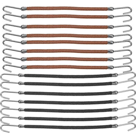 20 stk. elastiske hårstrikker med krok, styling hestehaleholder, hårstrikk for kvinner og jenter [D]