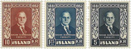 Island 1952 - AFA 282-285 - Postfrisk