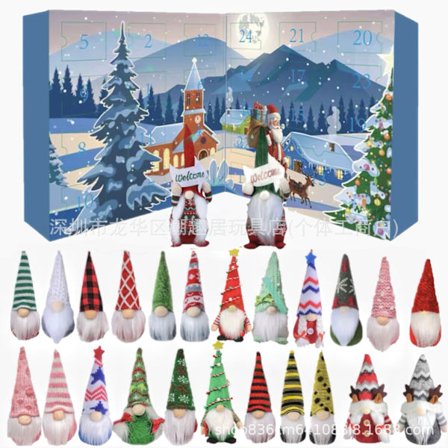 Jule Gnome Adventskalender 2025, 35 Dages Nedtællingsæske, Børns Juleoverraskelsesgave, Julefrokostdekoration 12 nisser