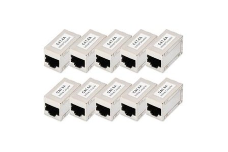 Digitus CAT6A modular coupler full shielded RJ45 to RJ45 10 pcs.