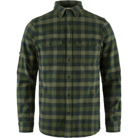 Fjällräven Skog Chemise L - male - Deep Forest-Laurel Green - Chemises