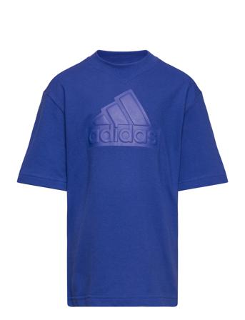 U Fi Logo T T-shirts Short-sleeved Sininen Adidas Performance