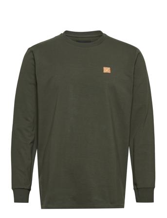 Basic Organic Tee L/S Khaki Clean Cut Copenhagen