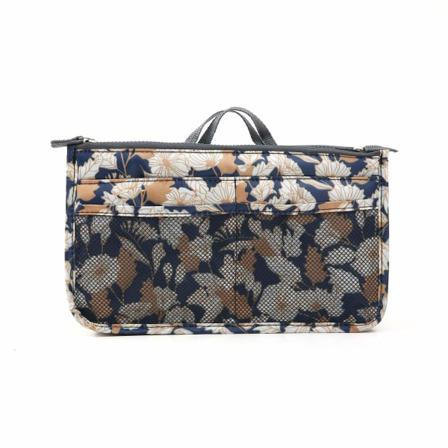 Bag In Bag Handväskinsats Väskinsats Blomma Beige Blå One Size