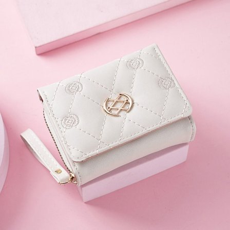 Liten lommebok myntpung HVIT