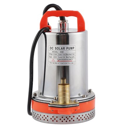 Nedsænkbar pumpe, lille batteri, solcelle, swimmingpoolrengøring, 8 meter løftehøjde, 2,5 meter kabel, DC24V