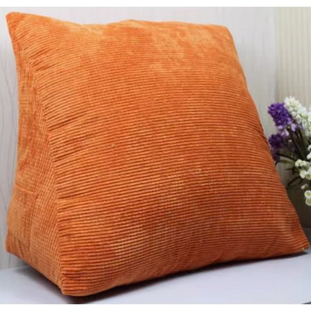 Ryglæn Pude Sengelæsning Pude Trekant Pude 20*36*40cm