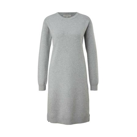 Comma, Knitted Dresses Grijs, Dames, Maat:XL